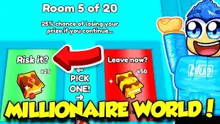 Becoming A MILLIONAIRE In Pet Simulator 99 MILLIONAIRE WORLD UPDATE!!