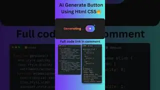 AI generate button Design Using Html CSS 