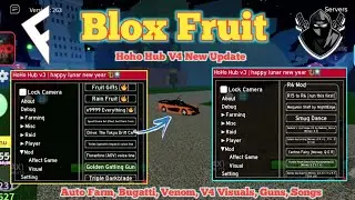 [Blox Fruit] HoHo Hub V4 New Update | Best Script | Visuals, Bugatti, Auto Farm, Ghosts