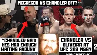 McGregor vs Chandler CANCELLED? Oliveira vs Chandler OFFICIAL? Prediction & MMA News Reaction