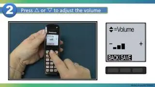 Panasonic - Telephones - Function - Adjust the handset ringer volume. Models listed in Description.