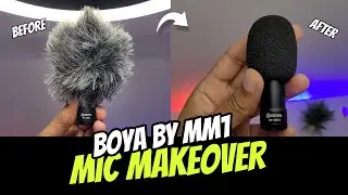 Improve Audio: Changing Deadcat to WindFoam on Boya BY-MM1 Mic |  Mic Makeover in Hindi #boya