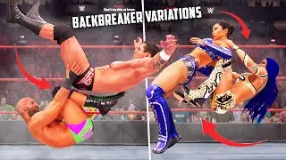 All Backbreaker & Backstabber Variations in WWE 2K22 (More than 60 moves)