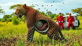 The Miraculous Rescue of the Leopard from Millions of Parasitic Bees | Animal Rescue Story
