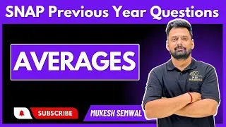 Averages| PYQ- SNAP | Mukesh Sir