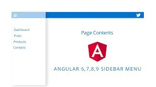 SIDEBAR menu for Angular [2020]