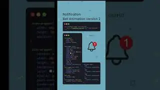 Notification Bell Animation Version with HTML and CSS