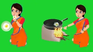 Village Woman Cooking Video/Green Screen Village woman Cooking Pose/Green Screen Village woman