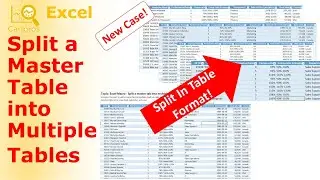 [New Case & Troubleshooting!] Split Sheet in Table Format into Multiple Sheets with 1 click - VBA