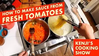 Quick Sauce from Fresh Tomatoes (Make it While the Pasta Cooks) | Kenji's Cooking Show