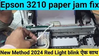 Epson L3210 printer Paper Jam Problem Fix || Red Light Blink || No printout hindi)@ultimatehinditips