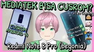 Custom Rom Android 14 Project Elixir di Redmi Note 8 Pro (begonia) & Tes Gaming [vTuber Indonesia]