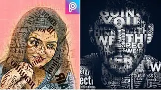 How To Add Creative Typography To Your Photos With PicsArt |Text Effect On Face Photo Editing.