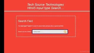 Html5 Input type search | Input type = 