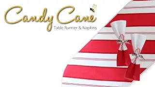 Candy Cane Table Runner and Napkin Serger Pattern Intro