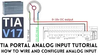 Siemens S7 1200 PLC analog input tutorial