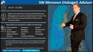 SW Monsoon / Habagat Brings Heavy Rain in the Philippines, Typhoon Fabian Update