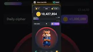 How to claim your Daily cipher 1,000,000 coins on hamster  Kombact. 🐹  #hamsterkombat #dailycipher