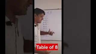 8 Times Table - Learn Table of 8 | Multiplication. #shorts #shortvideo