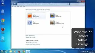Cyber Security || 2. Windows 7 - Not using admin