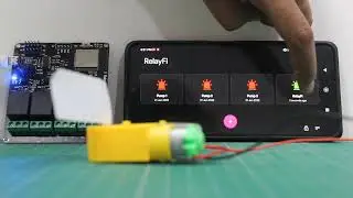 DC Motor control with ESP32 relay board