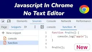 How To Run JavaScript In Google Chrome | Chrome Developer Tools