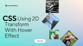 CSS using 2D Transform with Hover Effect