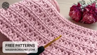 VERY EASY Crochet Pattern for Beginners!⚡️👌 Crochet Stitch for Baby Blanket, Bag & Scarf