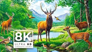 BREATHTAKING ANIMAL LIFE 8K Video ULTRA HD 60 FPS  | with Catchy Cinematic Music (color dynamic)