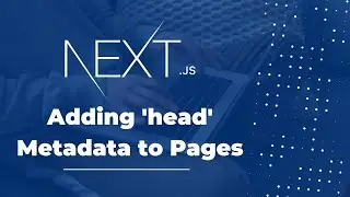 How to add 'head' Metadata to Pages in NextJS