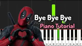 Deadpool Bye Bye NSYNC (Piano Tutorial) #tiktok