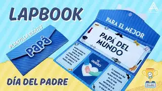 🔵Lapbook para día del padre | Tarjeta express orginal para papá