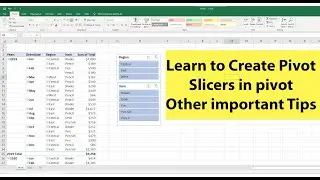 Learn to Create Pivot Table in Excel like a Pro | Excel Tutorial