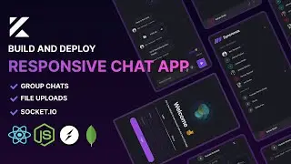 🔴 Realtime Responsive Chat App with React, Node.js, Socket.io and MongoDB with Group Chats