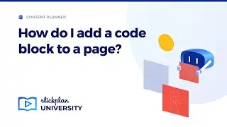 How do I add a code block to a page?