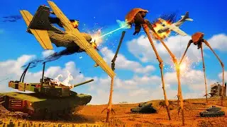 Realistic Half Life STRIDER COMBINE WAR Destruction 😱 Teardown