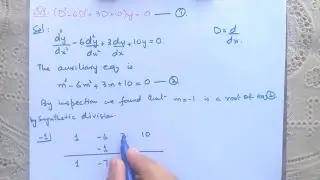 Higher Order Homogeneous Linear Differential Equation With Constant Coefficient