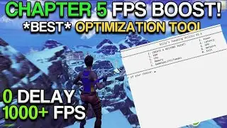 How To BOOST FPS In CHAPTER 5! (Boost FPS & Lower Ping & Delay) 🔧