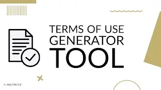 Terms of use generator tool script javascript