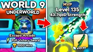 I Unlocked NEW World 9 and Got STRONGEST Sword in Pull a Sword! (Roblox)