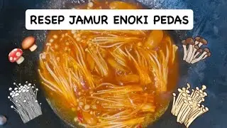 Ide Resep Jamur Enoki Pedas Ala Korea || Ide Resep Menu Masakan Viral Sederhana Terbaru 2024 ||