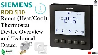 #Siemens RDD510 Room Thermostat Device Overview / #hvac / #heating / #cooling / Valve Actuator