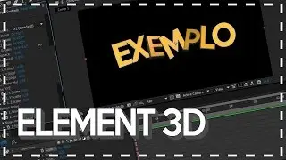 Como criar TEXTO 3D COM ELEMENT - TUTORIAL AFTER EFFECTS