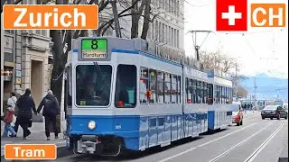 🇨🇭 ZURICH TRAMS / Zürich Straßenbahn 2022【4K】