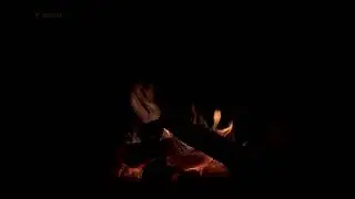 Night Fireplace with Crackling Fire Sounds 🔥Cozy Fireplace 4K. Dark Fireplace Noises Black Screen