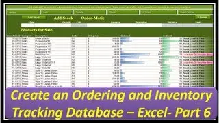 Excel VBA - Orders and Inventory - Excel 2013 - Part 6