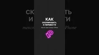 Как скопировать/перевести текст с iphone | @akelberg16 #iphonehacks #ios #продуктивность