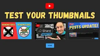 New YouTube Feature: Test & Compare Thumbnails!