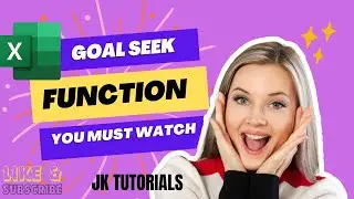 "Mastering Goal Seek: Excel's Powerful Solver"|JK TUTORIALS