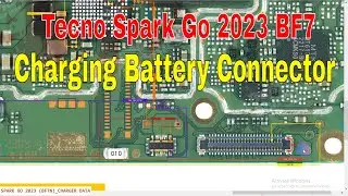 Tecno Spark Go 2023 BF7 Charging Problem Solution | Charging Battery Connector Jumper Ways